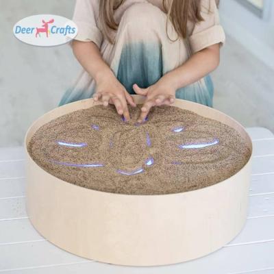 China Children New Educational Wooden Painting Children Sand Painting Table Toy For Preschool DG08328 for sale