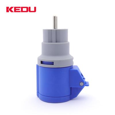 China KEDU Industrial Original German Standard Authentic Industrial Adapters 16A Combination Socket PS5-1 for sale