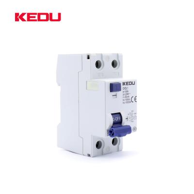 China KEDU 1P+N 100 amp 30ma RCCB with CCC CBs CKDL1-2P-100A CE certificated from VDE for sale