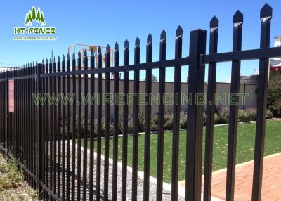 China 2.1×2.4m Spear Top Fencing / Garrison Security Fencing With Anti Scaling for sale