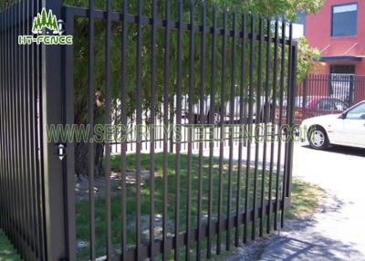 China Decorative Wrought Iron Spear Top Fencing Climb Proof With Powder Sprayed Coating for sale