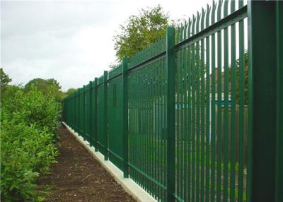 China Hot Dip Galvanized Steel Palisade Fencing Panels D Pale 2.4m High for sale