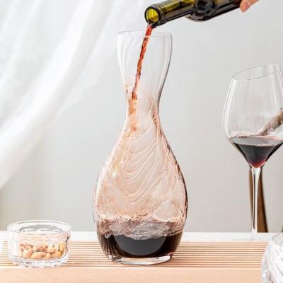 Cina 46 caraffa di vetro senza piombo del vino bianco di Crystal Wine Decanter 1300ml dell'oncia in vendita