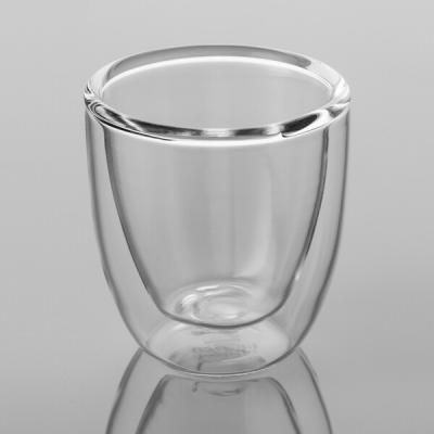 Κίνα 12oz Double Wall Wine Glass 340ml Double Layer Coffee Cups προς πώληση