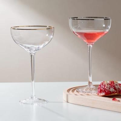 China Stamm-Coupé-Cocktail-Gläser der 12 Unzen-Martini-Glas-trinkende Becher-341ml lange zu verkaufen