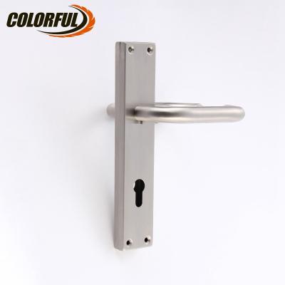 China Latest Pitch Modern Casement Door Stainless Steel Plate Door Handle for sale