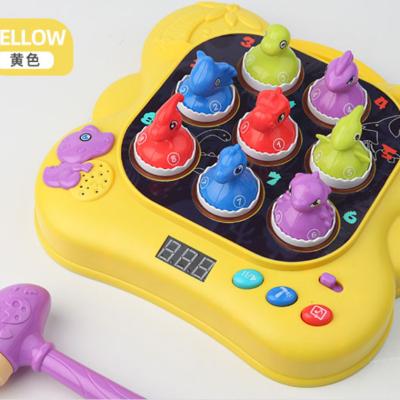 China Electric Educational Children Dinosaur Board Game Hamster Toys Interactive Dinosaur Land Beat A Mole Game Machine for sale