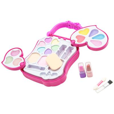 China Girl in Kids Makeup Cosmetics Box for Girl Kids Makeup Toy Handbag with Washable Cosmetic Toy Set for sale