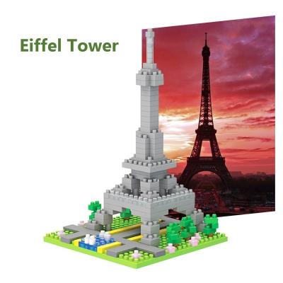 China Wholesale Price Children Building Blocks Mini Environmental Paris Eiffel Tower Micro Block Toys Building Block Sets for sale