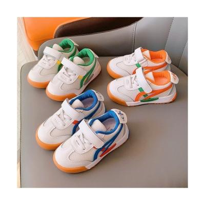 China Professional custom made TPR boy shoes with logo mesh non-slip fashion white children's casual shoes for sale