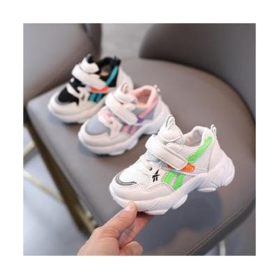 China 2021 Korean TPR Kids Shoes Fashion Toddler Baby Boy Girl Mesh Casual Children Sneakers For Sports Breathable Shoes for sale