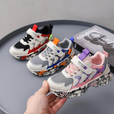 China Fashion Flat Unique Kids Sports Casual Chunky Shoes Kids Girl Girl Running Shoes for sale