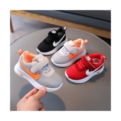 China PVC Fashion Shoes Boys Children's Fashion Shopping Lace-up Diary With Mesh Students And Children Flat Shoes for sale