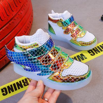 China Thermal competitive price high quality rechargeable kids led basketball shoes with wings sepatu basket dipimpin anak-anak for sale