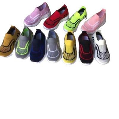 China New arrival high quality comfortable sports shoes fly knit kids sports shoes for kids with cheap price slip on kid shoe for sale