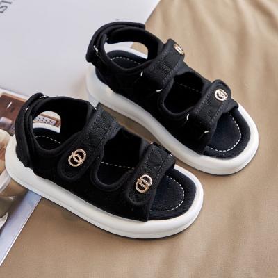 China High Quality Big Size China Designer Korean Girls Anti-odor Girls Casual Sandals Leather Cork Childrens Sandals Shoe for sale