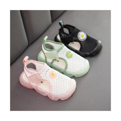 China Quick-drying Toddler Mesh Woven Cavity Side Children's Summer Fashion All-match Beach Sandals Breathable for sale