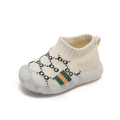 China Disposable stylish cartoon knitted breathable baby shoes newborn prewalking shoes baby schoenen pre for wandelschoenen for sale