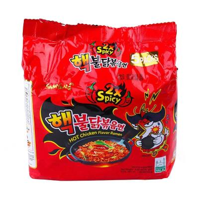 China Specialty Natural Korean Snacks, Samyang Spicy Double Turkey Noodles, Double The Spiciness, Wholesale 5 Packs for sale