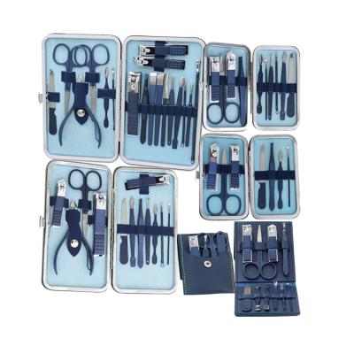 China Flexible Custom Metal Salon Supply Professional Manicure Pedicure Nail Clippers Set Nail Accessories and Tools for sale