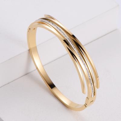 China FASHIONABLE ORDRM Africa armreif stack gold hand rose gold bracelet for women jewelry for sale