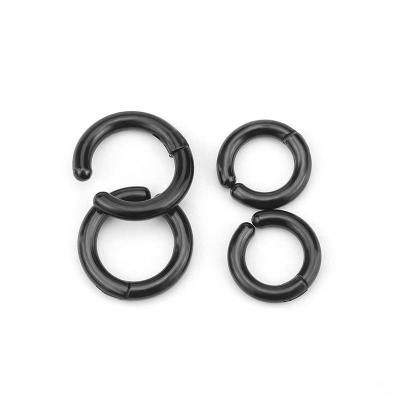 China Fashionable Stainless Steel Hypoallergenic Korean Mens Cut Out Non Pierced Earrings for sale