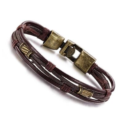 China Fashion Fashion Ladies Leather Band Cuff Bangle Leather Bracelets for sale