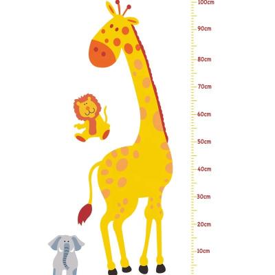 China Removable Waterproof+ECO-Friendly+Self-adhesive PVC Kids Wall Sticker Good Quality Kids Growth Height Chart Wall Sticker For Living Room Decoration for sale