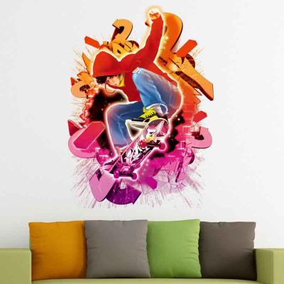 China PVC 3D Removable Wall Stickers Eco-friendly Cartoon Kids Wall Decals Vinyl for sale