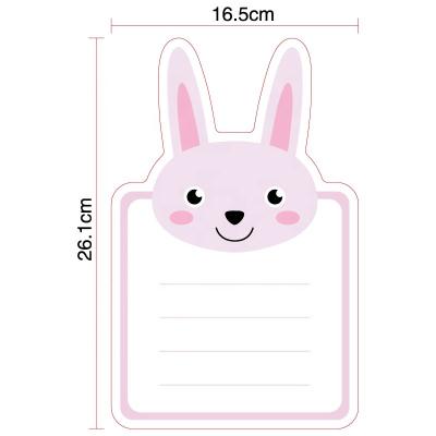 China Rabbit Bel Sheets Flexible Whiteboard Magnetic Wall Animal Erasable Glossy Sticker for sale