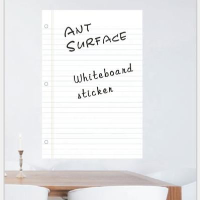 China Traditional Wholesale PVC Wall Decal Removable Erasable Whiteboard Sticker For School And Office Use for sale