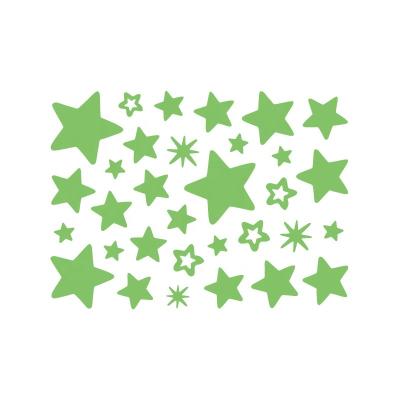 China Factory NEW DIY Removable Sticker Baby Room Decor Glow in the Dark Sticker Decorative Fluorescent Stars Designs for sale