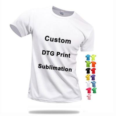 China QUICK DRY 100% Polyester T-shirt T-shirt Sublimation Masks T-shirt With Logo Custom Logo Printed T-shirt Men's Plain T-shirt For Men for sale