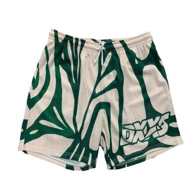 China Anti-wrinkle Customized Mesh Basketball Shorts Sublimation Print Custom Logo Polyester Men Basketball Shorts for sale