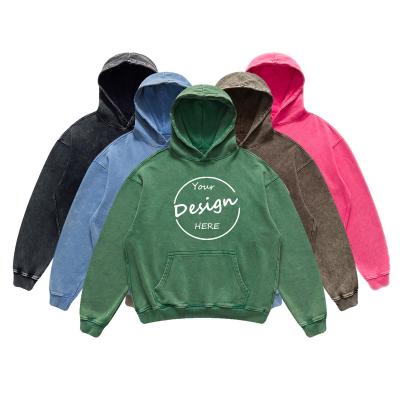 China OEM Designer Anti-Wrinkle New Winter Blank Fleece Men's Custom Acid Wash Hoodies Sweatshirt Streetwear Oversize Wholesale High Quality Vintage Blank for sale