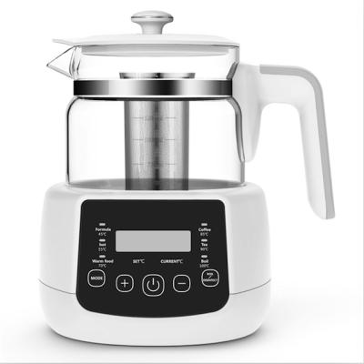 China Household 1.2L Electric Kettle Tea Maker Glass Filter Fast And Safe Capacity Baby Formula Boiling Glass Explosion Proof for sale