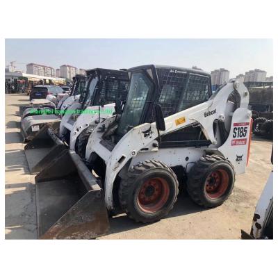 China 44.7 KW tweedehands mini glijlader BOBCAT S185 Mini Skid Steer voor passende prijzen Te koop