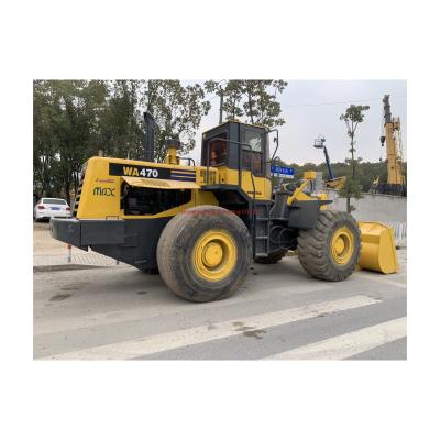 China Japan Origin 21Ton Used Komatsu WA470 Wheel Loaders Rated Load 7 Ton Ready to Work for sale