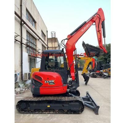 China KUBOTA KX155-3z de segunda mano Máquina de excavadora pequeña de 5 toneladas Mini excavadora usada en venta