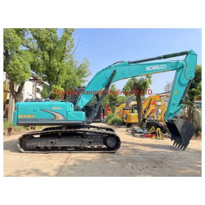 China Excavadora Kobelco SK200-8 de segunda mão com transporte gratuito e válvula hidráulica TOSHIBA à venda