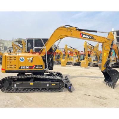 Chine Sany SY75 Mini Excavator certifiée EPA/CE, utilisée avec une puissance et une stabilité élevées à vendre