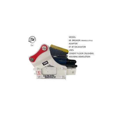 Китай Модель продукта Hammer Global Mini Excavator Bucket 68 Breaker Triangle Style для экскаваторов продается