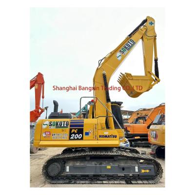 China Ausgezeichnetes Betriebsgewicht 20 Tonnen Komatsu PC200 Bagger mit EPA-Zertifikat zu verkaufen