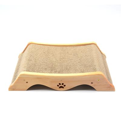 China Firewood Pet Nest Fancy Scratch Bed Warm Comfortable Cat Sustainable for sale