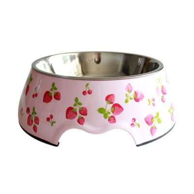 China Durable Heavy Duty Non-Slip Extra Thick Stainless Steel Pet Bowl Single Pet Bowl for sale