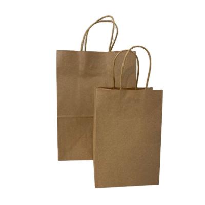 China Recyclable Brown Paper Bag With Your Own Logo , Custom Kraft Paper Coffee Bags For Food Paper Packaging Bag for sale