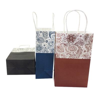 China High Quality Recyclable Factory Kraft Paper Bags Make Custom Paper Tea Bag With Handle for sale