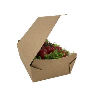 China Wholesale Cheap Biodegradable Food Container Food Storage Wrapping Paper Lunch Food Disposable Paper Box for sale