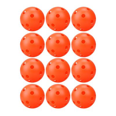 China Highly Durable PE (Hard) Flight Path Is Stable Outdoor Sport 72mm 26 Holes Pickleball Balls for sale