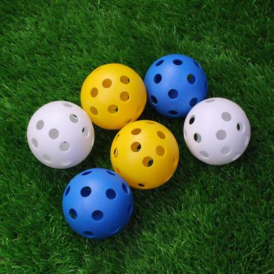 China LDPE 26 Holes LDPE Material Hard or Indoor Plastic Training Practice 72MM Pickleball Balls Hard or Indoor for sale